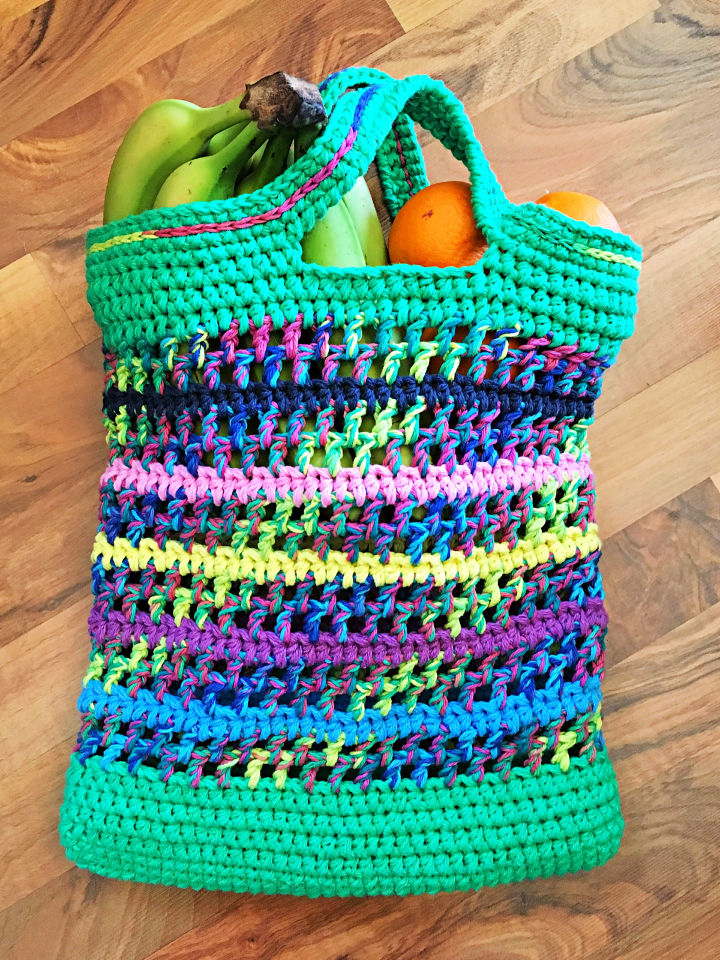 Easy Tote Bag - Free Crochet Pattern + Video Tutorial | For The Frills