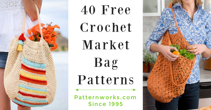 Free Crochet Pattern: Bellissima Market Bag - Pattern Paradise